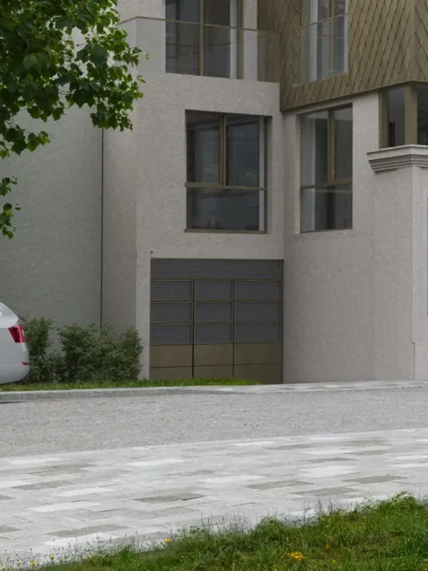 Einfahrt zur Tiefgarage in der Zehenthofgasse