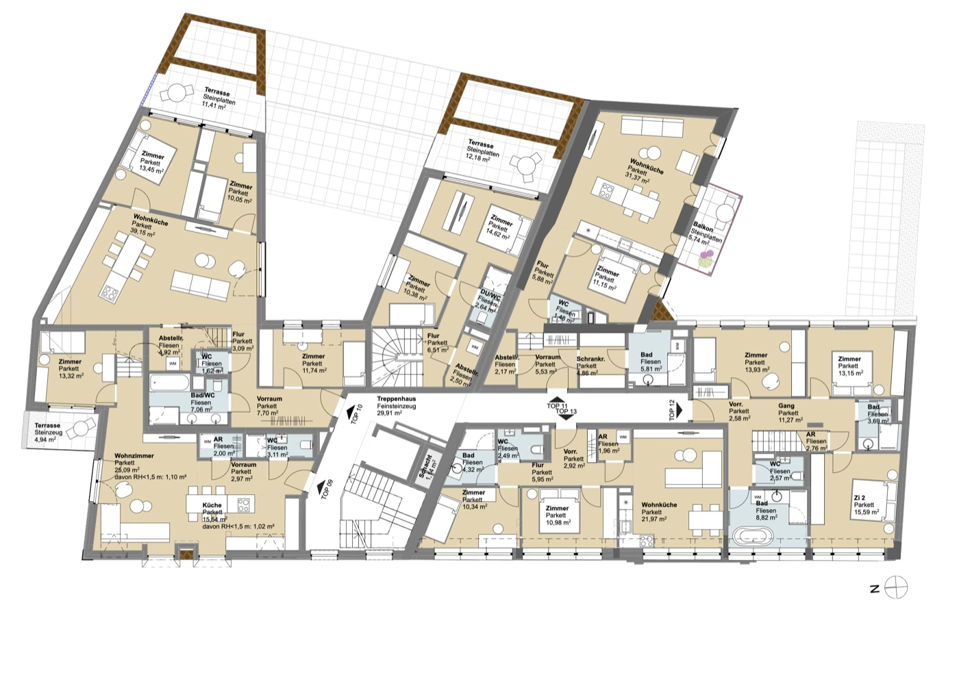 Grundriss 1. Dachgeschoss