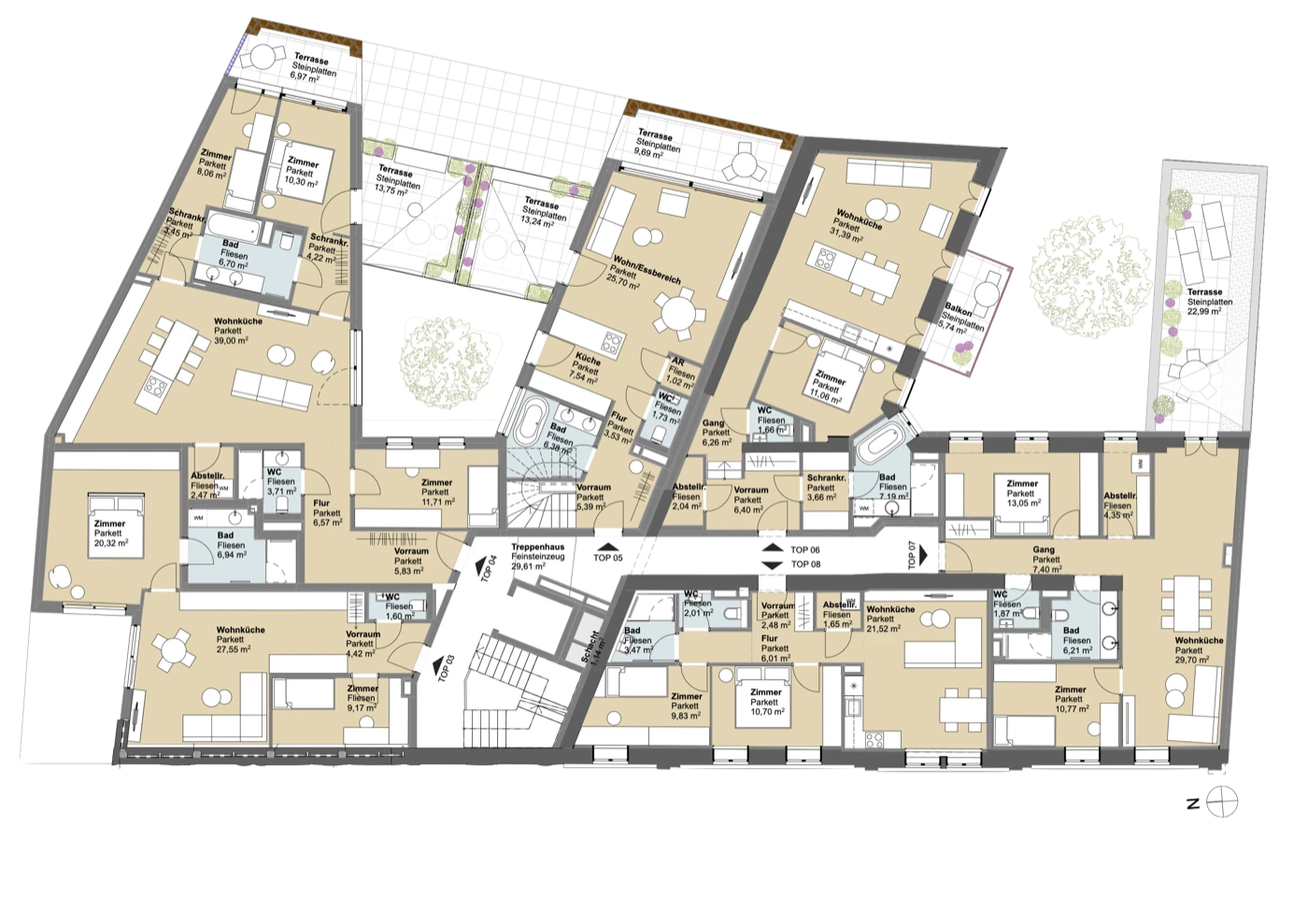 Grundriss 1. Obergeschoss